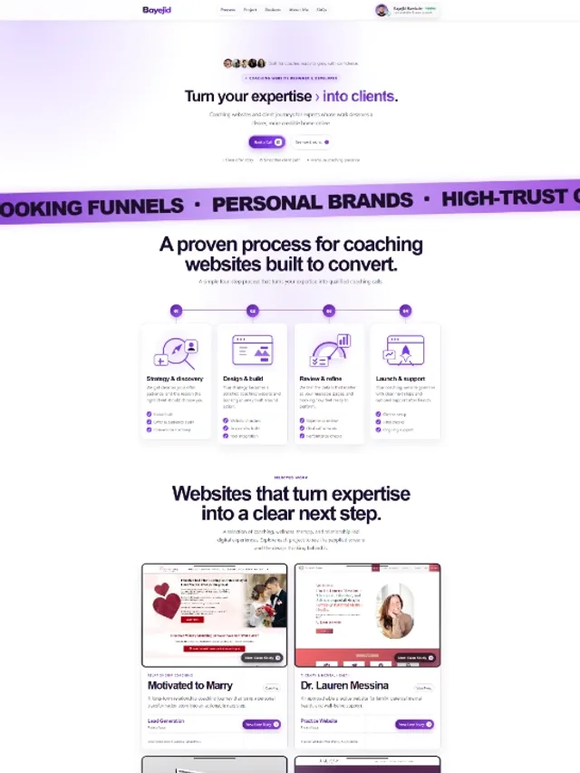Bayejid — Personal-brand portfolio website design by Tofazzol Shuvo